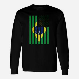 Brasil Soccer Usa America Flag Jersey Unisex Long Sleeve | Crazezy