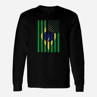 Brazil Brasil Soccer Usa America Flag Jersey Unisex Long Sleeve | Crazezy AU