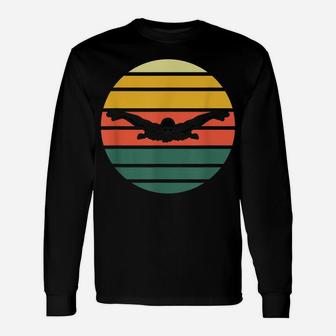 Butterfly Swimmer Swim Swimming Gift Vintage Unisex Long Sleeve | Crazezy