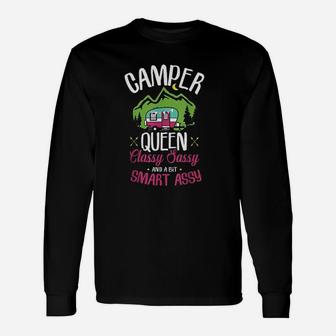 Camper Queen Classy Sassy Smart Assy Camping Rv Gift Unisex Long Sleeve | Crazezy AU