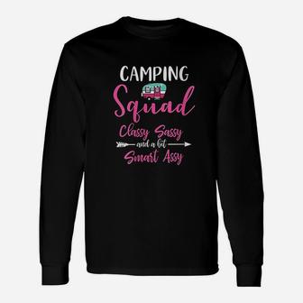 Camping Squad Funny Matching Family Girls Camping Trip Unisex Long Sleeve | Crazezy AU