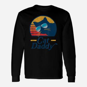Cat Daddy Vintage 80S Style Cat Retro Sunglasses Distressed Unisex Long Sleeve | Crazezy