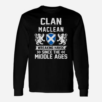 Clan MACLEAN Scottish Family Scotland Mothers Day Fathers Unisex Long Sleeve | Crazezy DE
