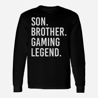 Clothes Computer Video Game Geek Son Brother Gaming Legend Unisex Long Sleeve | Crazezy