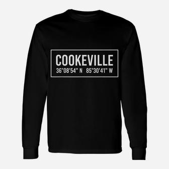 COOKEVILLE TN TENNESSEE Funny City Coordinates Home Gift Unisex Long Sleeve | Crazezy DE