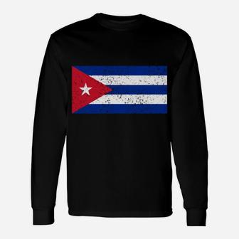 Cuba Est 1898 Cuban Flag Pride Vintage Cuba Sweatshirt Unisex Long Sleeve | Crazezy