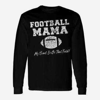 Cute Football Mama Funny Cool Gift Mom Unisex Long Sleeve | Crazezy