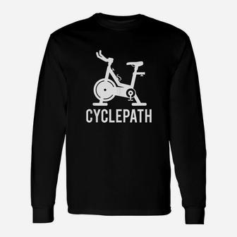 Cyclepath Love Spin Funny Workout Pun Gym Spinning Class Unisex Long Sleeve | Crazezy