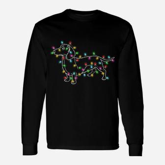 Dachshund Dogs Tree Christmas Sweater Xmas Gifts For Pet Dog Unisex Long Sleeve | Crazezy UK