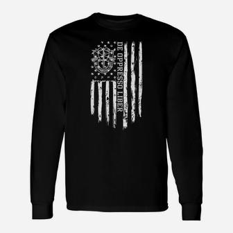 De Oppresso Liber Us Army Special Forces American Flag Unisex Long Sleeve | Crazezy