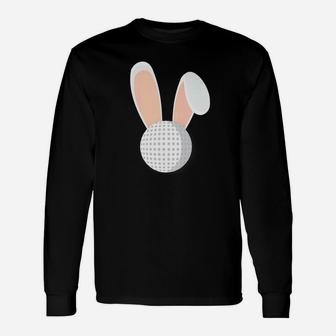 Easter Rabbit Bunny Ears Golf Ball Golfer Funny Holiday Premium Unisex Long Sleeve | Crazezy