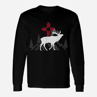 Elk Hunting New Mexico Design Gift For Outdoor Bow Hunters Unisex Long Sleeve | Crazezy CA