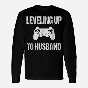 Engagement Tshirt For Groom Video Game Lovers Unisex Long Sleeve | Crazezy CA