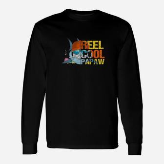 Fishing Reel Cool Papaw Fathers Day Gift For Husband Or Dad Premium Unisex Long Sleeve | Crazezy UK