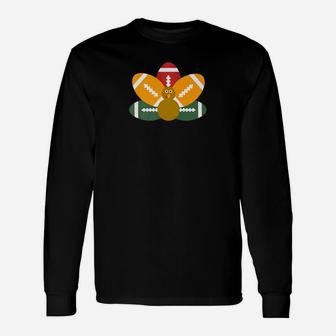 Funny Baby Turkey And Football Balls Sport Lovers Unisex Long Sleeve | Crazezy