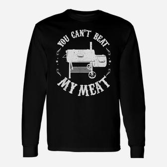 Funny Bbq Pit Reverse Flow Smoker Accessory Dad Grill Gift Unisex Long Sleeve | Crazezy DE