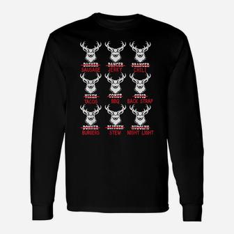 Funny Christmas Deer Bow Hunting Santa Men Women Hunter Gift Unisex Long Sleeve | Crazezy CA