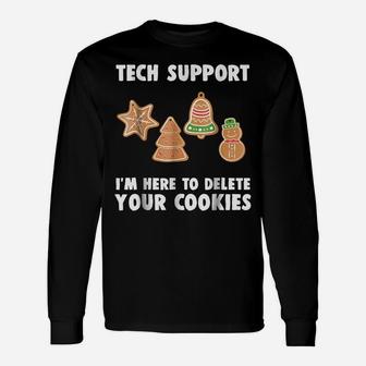 Funny Christmas Tech Support Shirt Computer Programmer Gift Unisex Long Sleeve | Crazezy