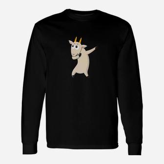 Funny Dabbing Goat Pet Dab Dance Animal Lover Gift Unisex Long Sleeve | Crazezy