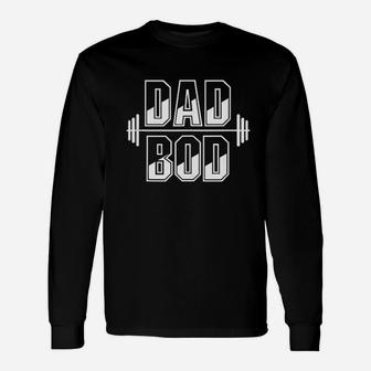 Funny Dad Bod Gym Fathers Day Gift Workout Unisex Long Sleeve | Crazezy