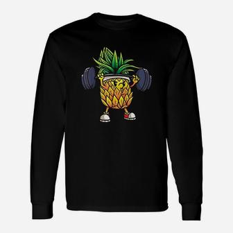 Funny Pineapple Powerlifting Weightlifting Gym Workout Girls Unisex Long Sleeve | Crazezy CA