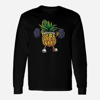 Funny Pineapple Powerlifting Weightlifting Unisex Long Sleeve | Crazezy DE