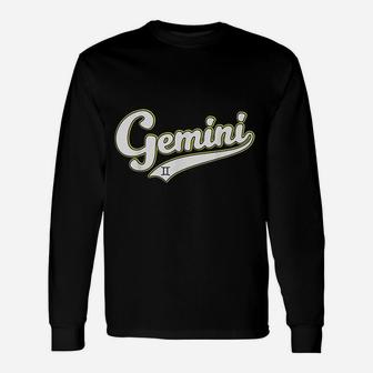 Gemini Zodiac Sign May June Birthday Astrology Gift Baseball Unisex Long Sleeve | Crazezy DE