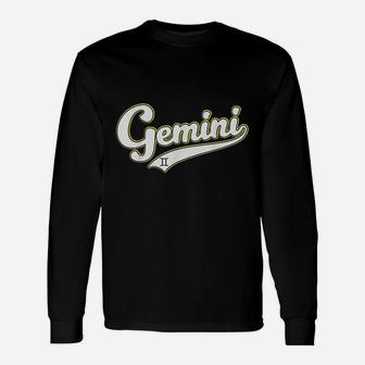 Gemini Zodiac Sign May June Birthday Astrology Gift Baseball Unisex Long Sleeve | Crazezy