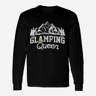 Glamping Queen Funny Camping Camper Gift Unisex Long Sleeve | Crazezy