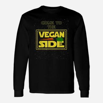 Go Vegan Universe - Come To The Vegan Side Unisex Long Sleeve | Crazezy DE