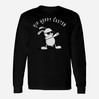 Hip Hoppy Easter Bunny Dab Dance Boys Dabbing Pets Unisex Long Sleeve | Crazezy DE