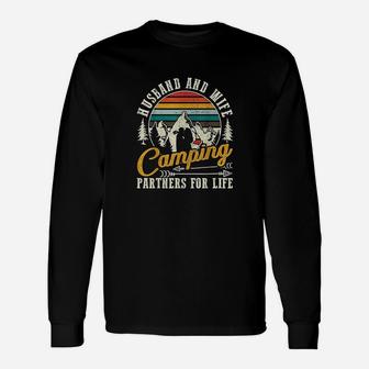 Husband And Wife Camping Partners For Life Sweet Unisex Long Sleeve | Crazezy