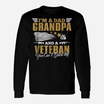 I'm A Dad Grandpa And A Veteran Cool Us Army T-Shirt Unisex Long Sleeve | Crazezy