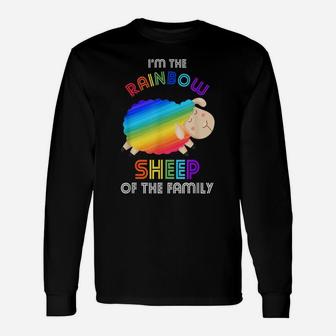 Im The Rainbow Sheep Of The Family Sheep Unisex Long Sleeve | Crazezy UK