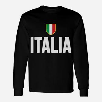 Italia Italian Pride Italy Flag Italiana Gift Roots Unisex Long Sleeve | Crazezy