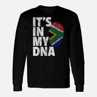 It's In My Dna South Africa African Flag National Pride Unisex Long Sleeve | Crazezy