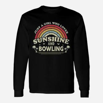 Just A Girl Who Loves Sunshine And Bowling Unisex Long Sleeve | Crazezy