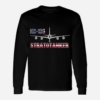Kc135 Stratotanker Air Force Pilot- American Flag Sweatshirt Unisex Long Sleeve | Crazezy