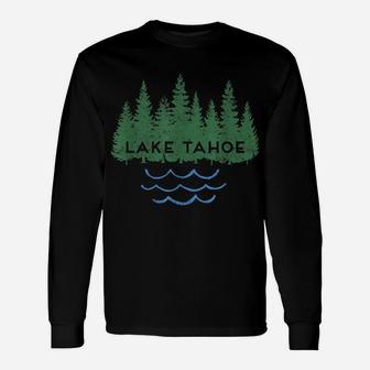 Lake Tahoe California Nevada Outdoor Lake Trees Unisex Long Sleeve | Crazezy UK