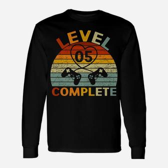 Level 5 Complete Gamers Couple 5Th Wedding Anniversary Unisex Long Sleeve | Crazezy