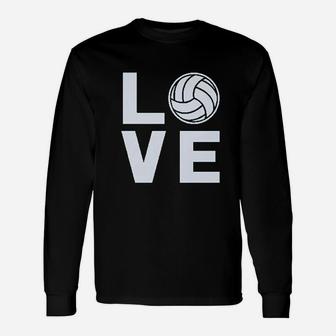 Love Volleyball Gift For Volleyball Fans Unisex Long Sleeve | Crazezy
