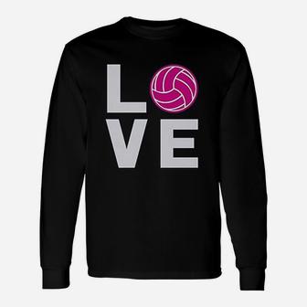 Love Volleyball Gift For Volleyball Lovers Players Unisex Long Sleeve | Crazezy