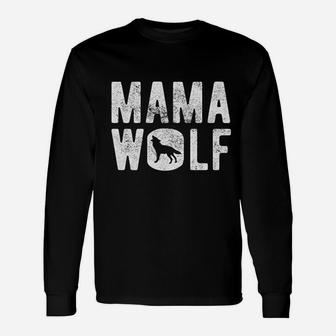 Mama Wolf Funny Camping Pack Mothers Day Unisex Long Sleeve | Crazezy AU