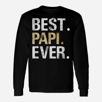 Mens Best Papi Graphic Papi Gift From Granddaughter Grandson Unisex Long Sleeve | Crazezy CA