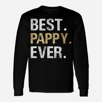 Mens Best Pappy Graphic Pappy Gift From Granddaughter Grandson Unisex Long Sleeve | Crazezy UK