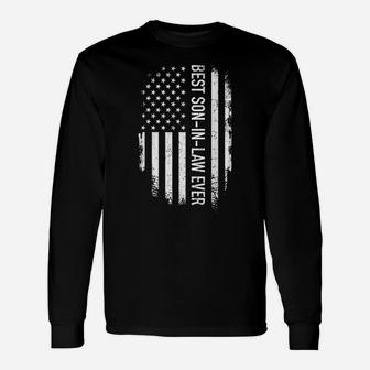 Mens Best Son-In-Law Ever Us American Vintage Flag Unisex Long Sleeve | Crazezy