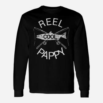 Mens Father's Day Gift Reel Cool Pappy Grandpa Papa Grandad Dad Unisex Long Sleeve | Crazezy