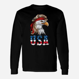 Mens Funny 4Th Of July American Flag Usa Patriotic Eagle Pride Unisex Long Sleeve | Crazezy AU