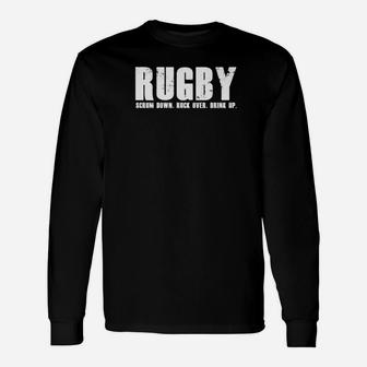 Mens Rugby For Rugby Dads On Fathers Day Rugby Premium Unisex Long Sleeve | Crazezy