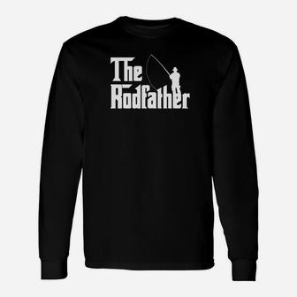 Mens The Rodfather Funny Fishing Fathers Day Gift Unisex Long Sleeve | Crazezy AU